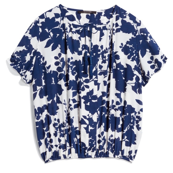 19 Cooper Tops - 19 Cooper Tie Neck Blouse